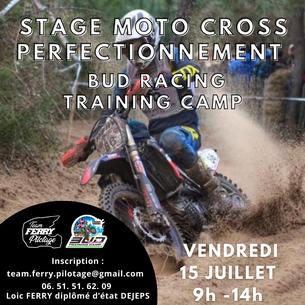 Affiche STAGE PERFECTIONNEMENT SABLE BUD RACING TRAINING CAMP - 15 juillet 2022