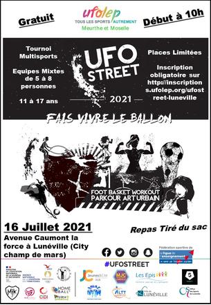 Affiche UFOSTREET Lunéville 2021 - 16 juillet 2021