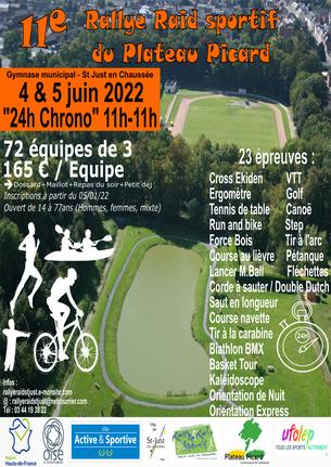 Affiche 11e Rallye Raid sportif du Plateau Picard - 4/5 juin 2022