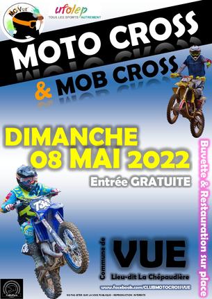 Affiche MC Vue : Course Moto-Cross Départemental UFOLEP44 - 8 Mai 2022