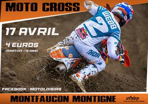 Affiche MOTOCROSS REGIONAL UFOLEP (INTIME) - MONTIGNE SUR MOINE - 17 avril 2022