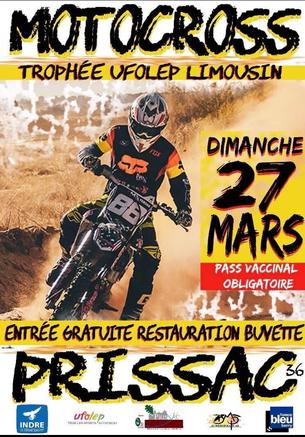 Affiche MOTOCROSS PRISSAC - 27 mars 2022