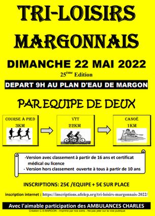 Affiche TRI-LOISIRS MARGONNAIS - 22 May 2022