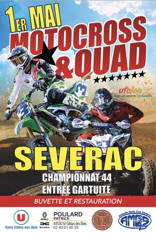 Affiche Motocross et quad de Sévérac - 1 Mai 2022