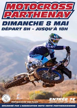 Affiche Motocross de Parthenay - 8 Mai 2022