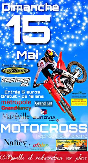 Affiche trophé ufolep moto cross - 15 Mai 2022