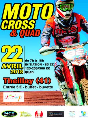 Affiche MOTO CROSS THEILLAY - 22 avril 2018