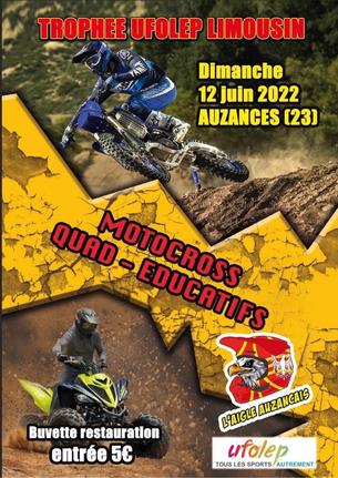 Affiche moto cross auzances - 12 juin 2022