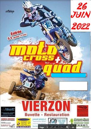 Affiche Championnat Ufolep moto cross - 26 juin 2022