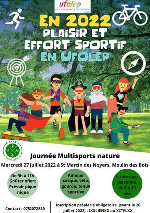 Affiche JOURNEE MULTISPORTS NATURE - 27 juillet 2022