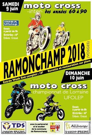 Affiche Moto Cross Ramonchamp - 10 juin 2018