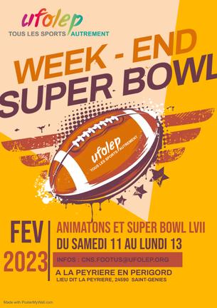 Affiche Super Bowl LVII UFOLEP 2023 - 11/13 February 2023