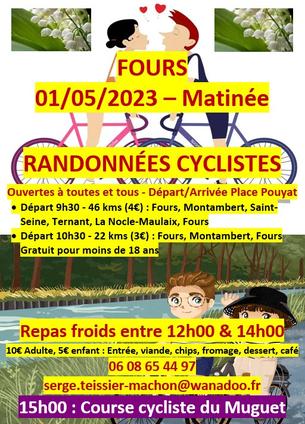 Affiche Randonnées Cyclistes du Muguet - 1 Mai 2023