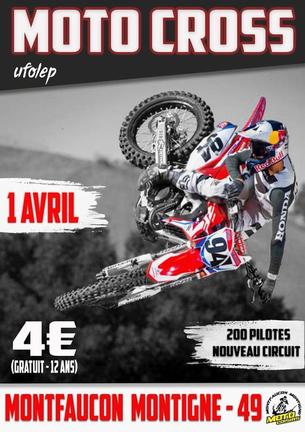 Affiche Moto Club Moto Loisirs - Montigné sur Moine - 1 avril 2018