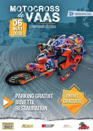 Affiche Moto Club de Vaas - 5/6 Mai 2018