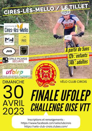 Affiche UFOLEP challenge VTT 2023 - Manche Finale - 30 avril 2023
