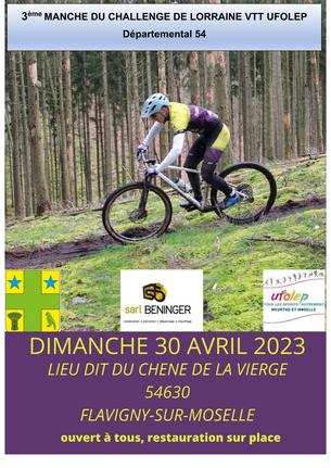 Affiche Course XC Flavigny - 30 avril 2023