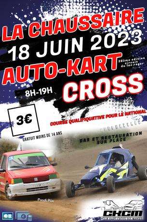 Affiche Auto kart cross la chaussaire - 17/18 juin 2023