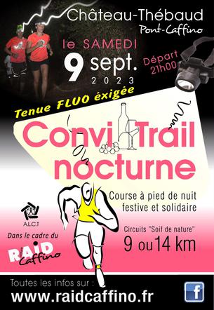 Affiche Convi'trail nocturne 2023 - 9 septembre 2023