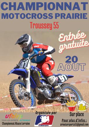 Affiche Course sur prairie - Troussey - 20 août 2023