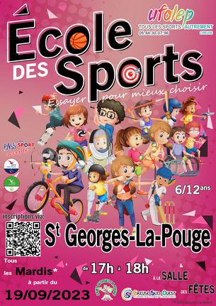 Affiche École des Sports St Georges-La-Pouge - 19 Sep/25 Jun