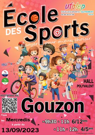 Affiche École des Sports Gouzon - 13 Sep/26 Jun