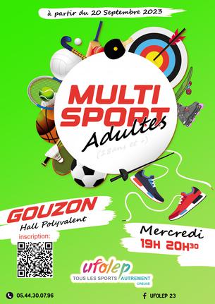 Affiche Multisport Adultes Gouzon - 26 juin