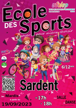 Affiche École des Sports Sardent - 19 Sep/25 Jun