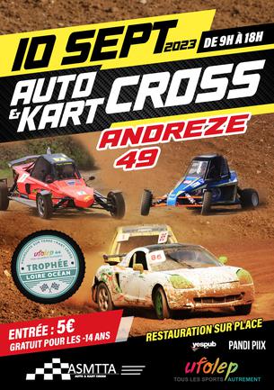 Affiche COURSE POURSUITE SUR TERRE / KARTCROSS ANDREZE 2023 - 10 septembre 2023