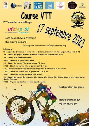 Affiche Course XC Villerupt - 17 septembre 2023