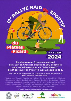 Affiche 12e Rallye Raid sportif du Plateau Picard - 1/2 juin