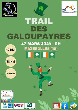 Affiche TRAIL DES GALOUPAYRES 2024 - 17 mars