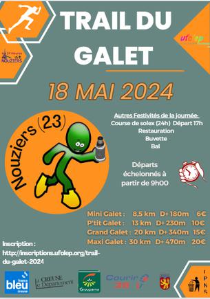 Affiche Trail du Galet 2024 - 18 May