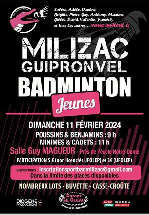 Affiche Tournoi jeunes - 11 février 2024