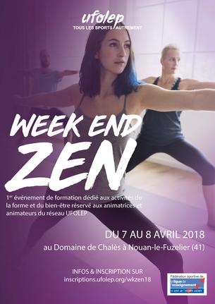 Affiche Week end Zen - 7/8 avril 2018