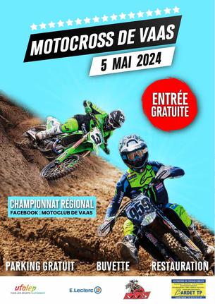 Affiche CHAMPIONNAT UFOLEP 49/72/53 5 MAI 2024 - Motocross - 4/5 Mai