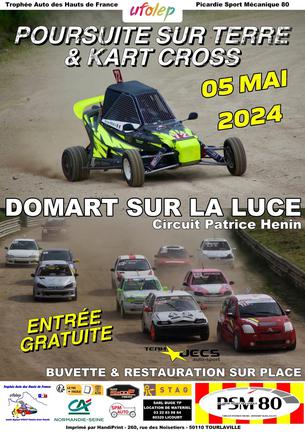 Affiche Poursuite Sur Terre et Kart-Cross Domart-Sur-La-Luce 05/05/2024 - 5 Mai