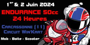 Affiche PMC - Endurance 50cc - 24Heures -2024 - 1/2 juin