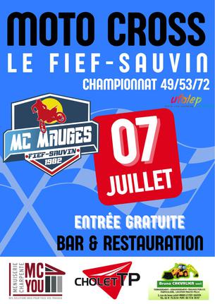 Affiche Course Motocross MC Mauges - 6/7 juillet