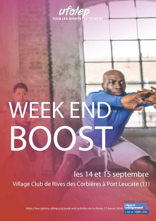 Affiche Week-End Activités de la Forme 11  - Boost - 14/15 septembre