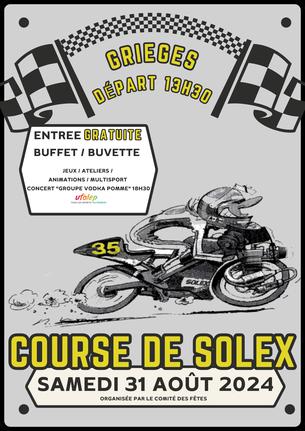 Affiche Course de Solex de Grièges - 31 août