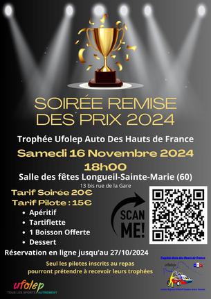 Affiche Remise des prix Trophée 2024 - 16 novembre