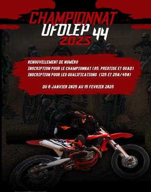 Affiche Championnat 2025 : Inscriptions championnat et qualifications + renouvellement numéro - 6 jan/15 fév