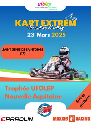 Affiche TROPHEE UFOLEP NOUVELLE AQUITAINE 2025 - EPREUVE DE SAINT GENIS DE SAINTONGE 17 - 23 mars