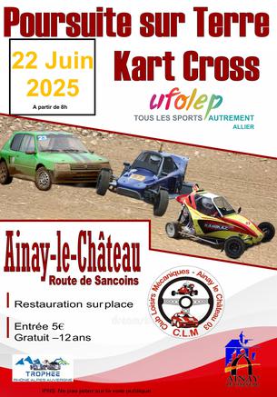 Affiche Poursuite sur terre Ainay La Château - 21/22 juin