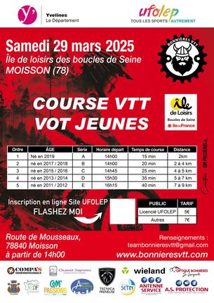 Affiche VOT jeunes Bonnières 5eme Manche - 29 mars