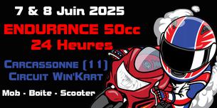 Affiche PMC - Endurance 50cc - 24 Heures - 2025 - 7/8 juin