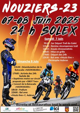 Affiche 24 h solex 2025 - 7/8 juin