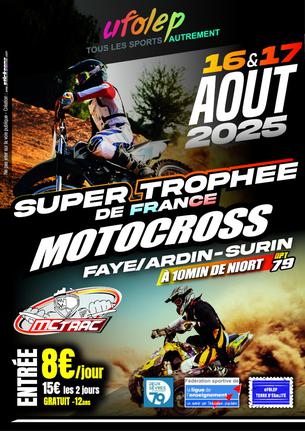 Affiche Super Trophée de France Ufolep 2025 - 16/17 août 2025 - 16/17 août