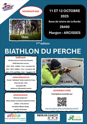 Affiche BIATHLON DU PERCHE 2025 - 11/12 octobre